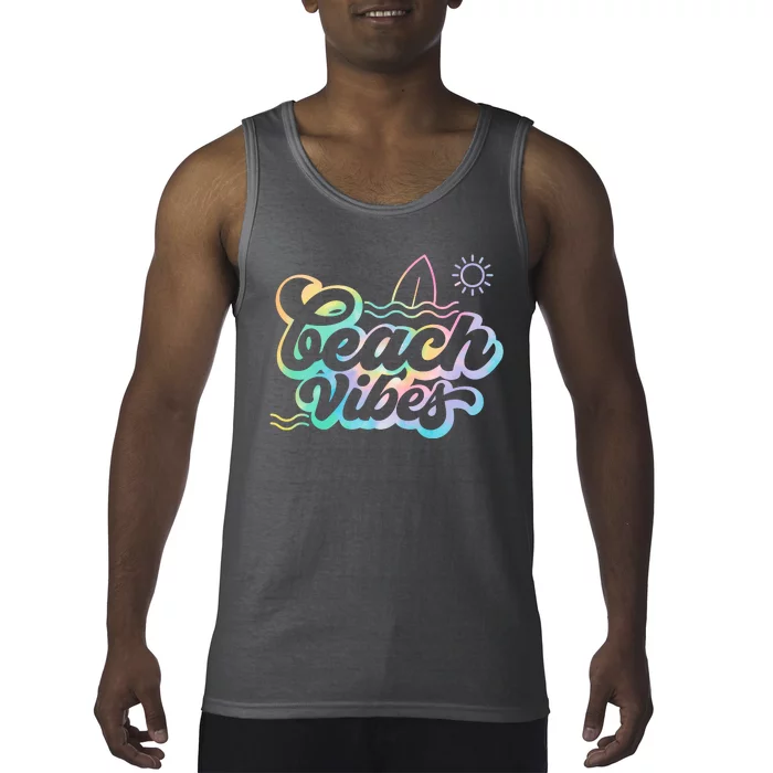 Beach Vibes Colorful Ocean Tank Top