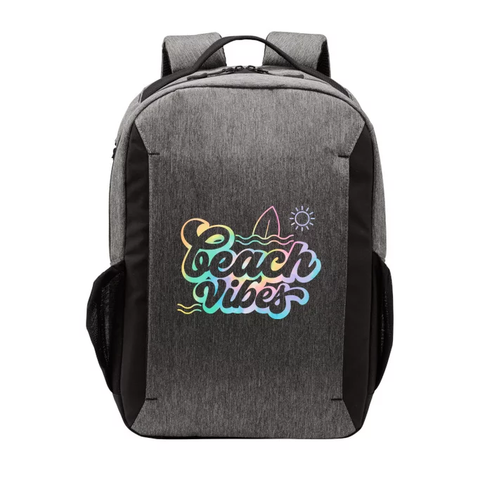 Beach Vibes Colorful Ocean Vector Backpack