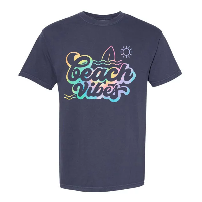 Beach Vibes Colorful Ocean Garment-Dyed Heavyweight T-Shirt