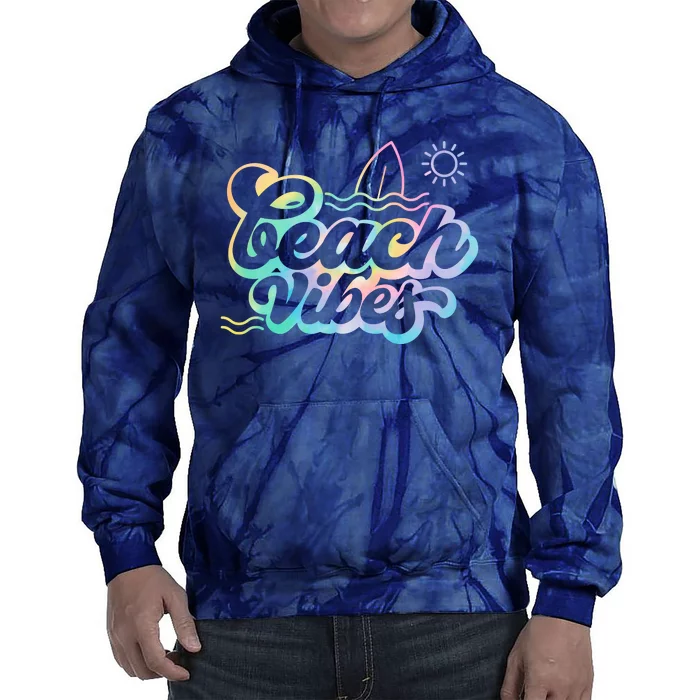 Beach Vibes Colorful Ocean Tie Dye Hoodie