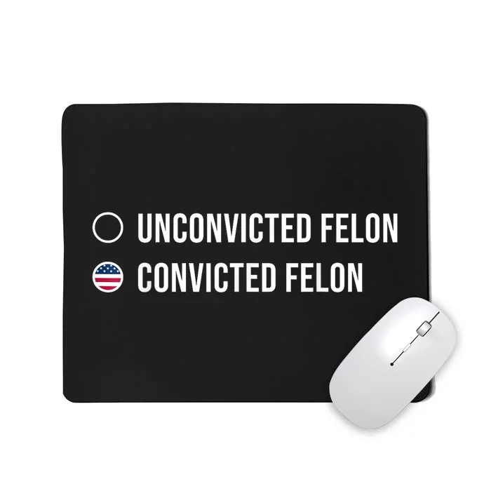 Biden Vs Convicted Felon Ballot Paper Voting For Trump 2024 Mousepad