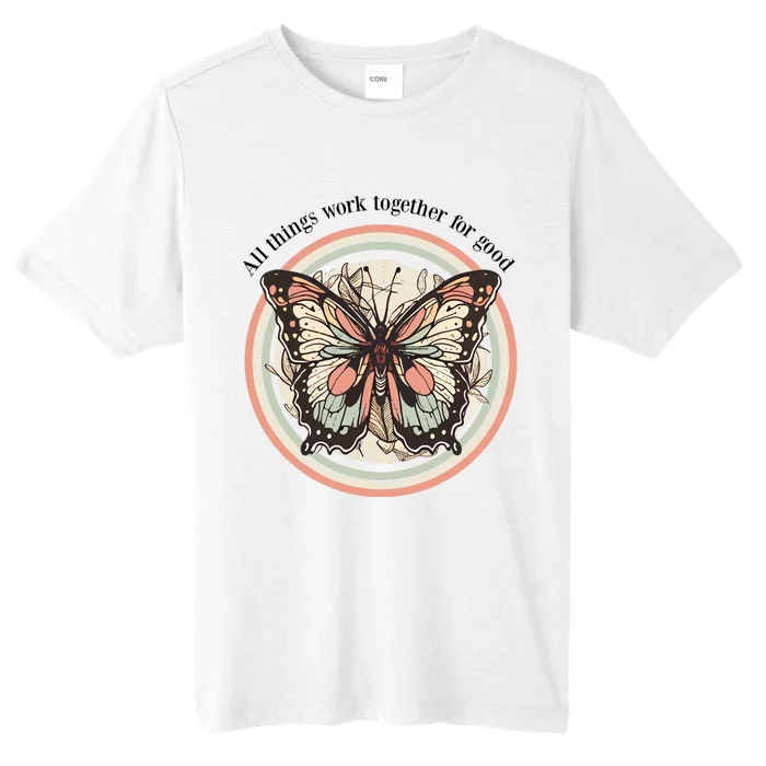 Bible Verse Christian Butterfly ChromaSoft Performance T-Shirt