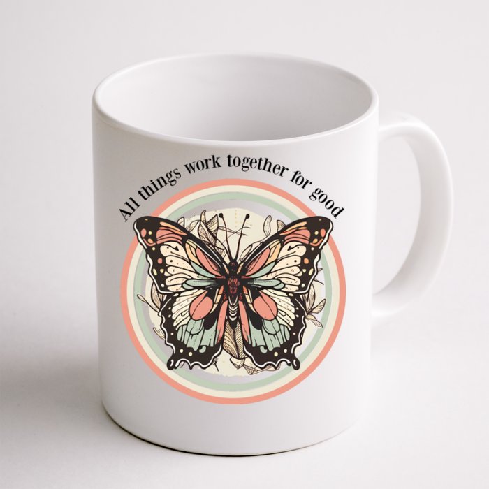 Bible Verse Christian Butterfly Front & Back Coffee Mug