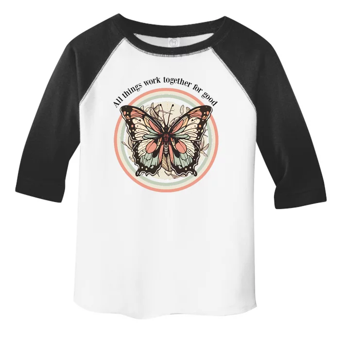 Bible Verse Christian Butterfly Toddler Fine Jersey T-Shirt