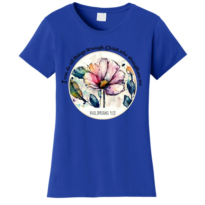 Bible Verse Christian Vintage Flower Women's T-Shirt