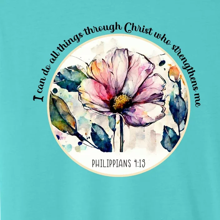 Bible Verse Christian Vintage Flower ChromaSoft Performance T-Shirt