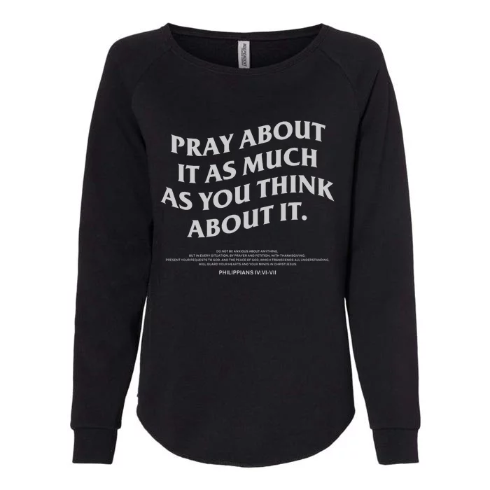 Bible Verse Christian Womens California Wash Sweatshirt