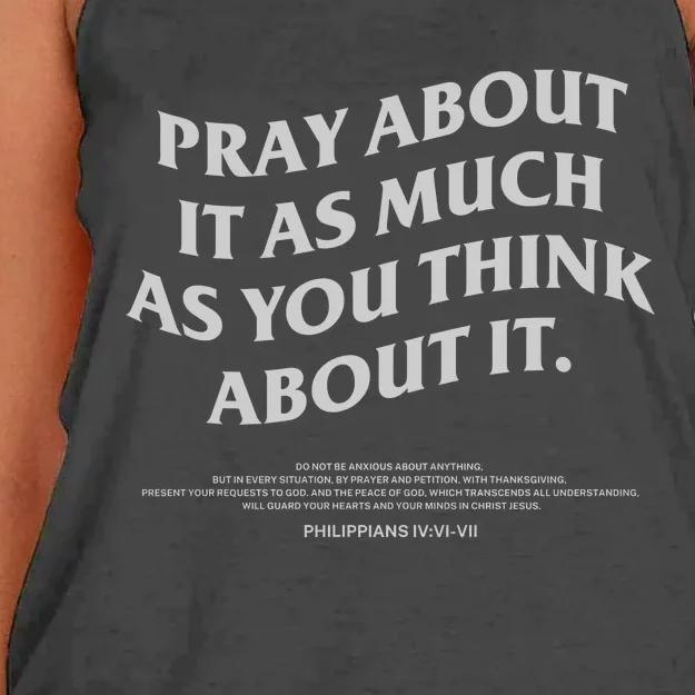 Bible Verse Christian Women's Knotted Racerback Tank