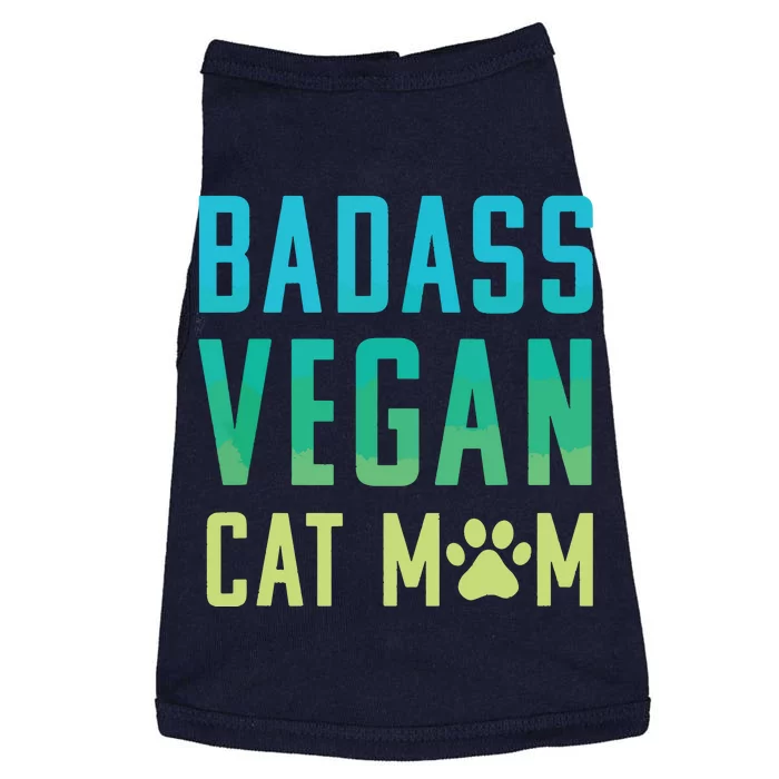 Badass Vegan Cat Mom Shirts Cute Vegan Shirts For Cat Lovers Doggie Tank