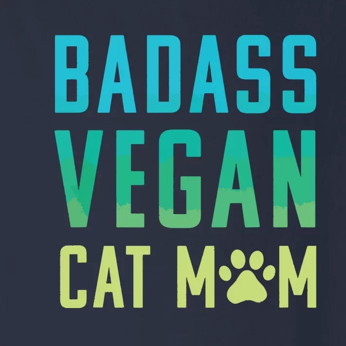 Badass Vegan Cat Mom Shirts Cute Vegan Shirts For Cat Lovers Toddler Long Sleeve Shirt