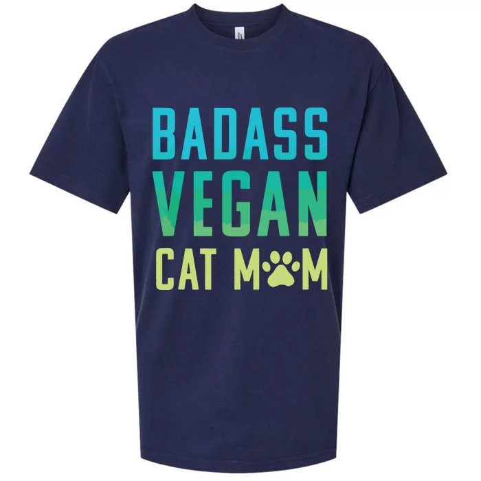 Badass Vegan Cat Mom Shirts Cute Vegan Shirts For Cat Lovers Sueded Cloud Jersey T-Shirt