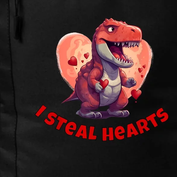 Boy Valentines Day Dino | I Steal Hearts Daily Commute Backpack