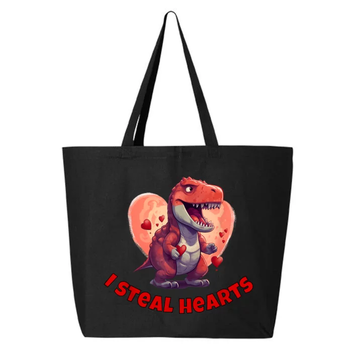 Boy Valentines Day Dino | I Steal Hearts 25L Jumbo Tote