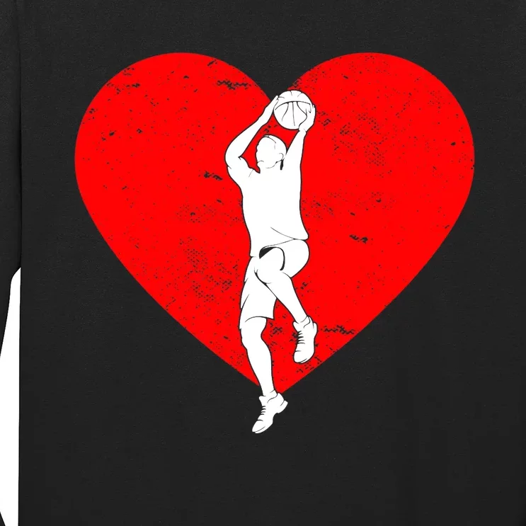 Basketball Valentine Day Gifts For Basketball Lover Boy Long Sleeve Shirt