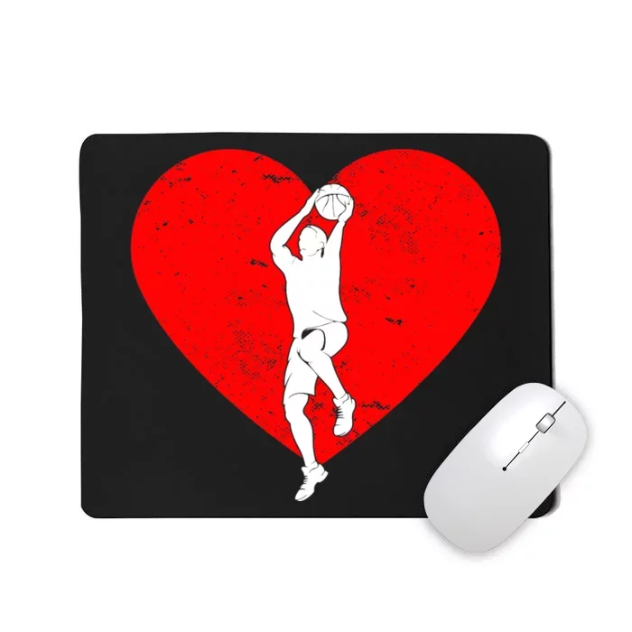 Basketball Valentine Day Gifts For Basketball Lover Boy Mousepad