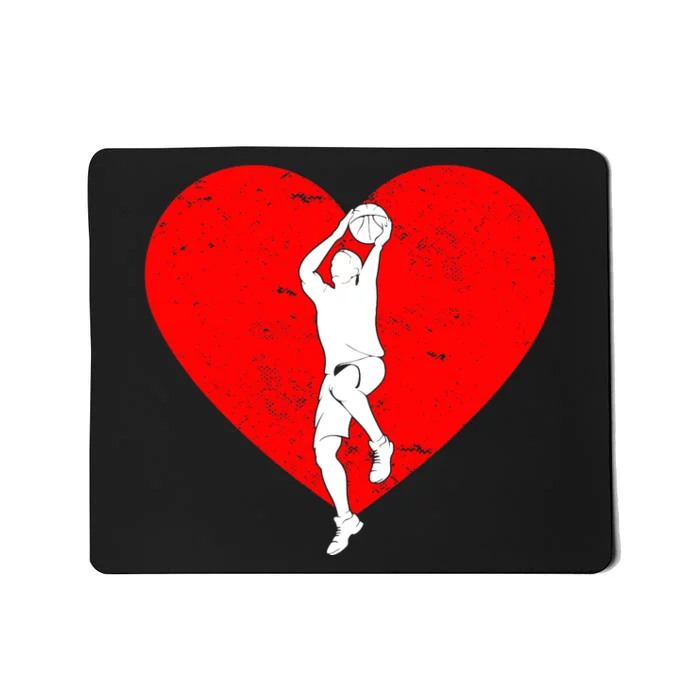 Basketball Valentine Day Gifts For Basketball Lover Boy Mousepad