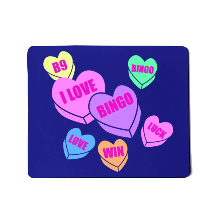 Bingo Valentine's Day Heart Cute Silhouette Drawing Great Gift Mousepad