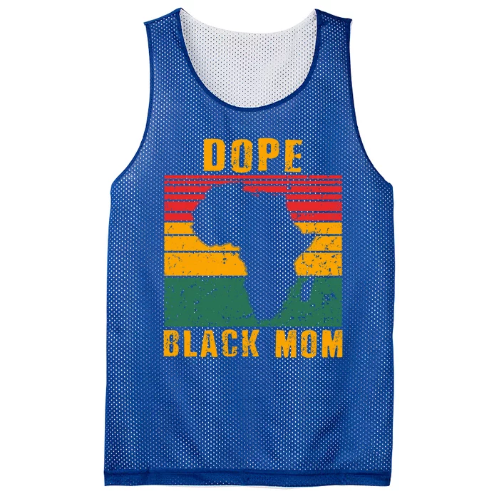 Black Vintage Dope Black Mom Melanin Mothers Day Gift Mesh Reversible Basketball Jersey Tank