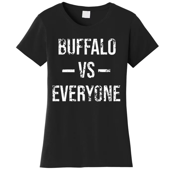 Buffalo Vs Everyone Vintage Weathered City & State Pride Women's T-Shirt