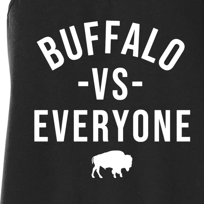 Buffalo Vs Everybody Women's Racerback Tank