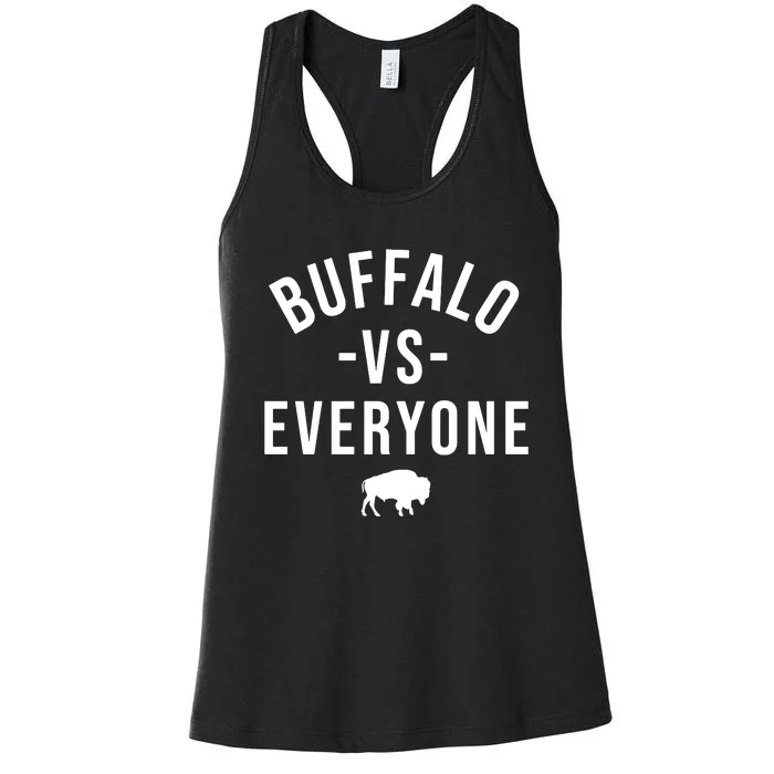 Buffalo Vs Everybody Women's Racerback Tank