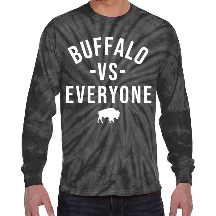 Buffalo Vs Everybody Tie-Dye Long Sleeve Shirt