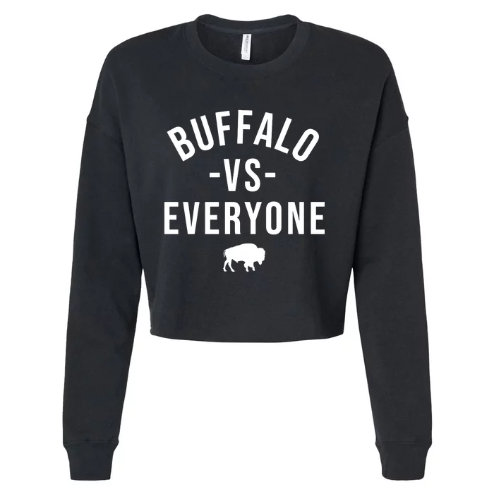 Buffalo Vs Everybody Cropped Pullover Crew