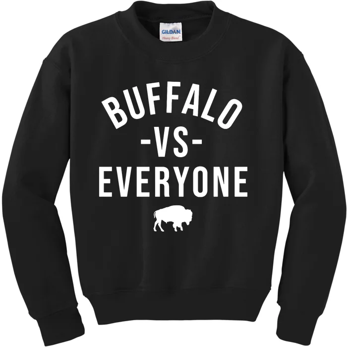 Buffalo Vs Everybody Kids Sweatshirt