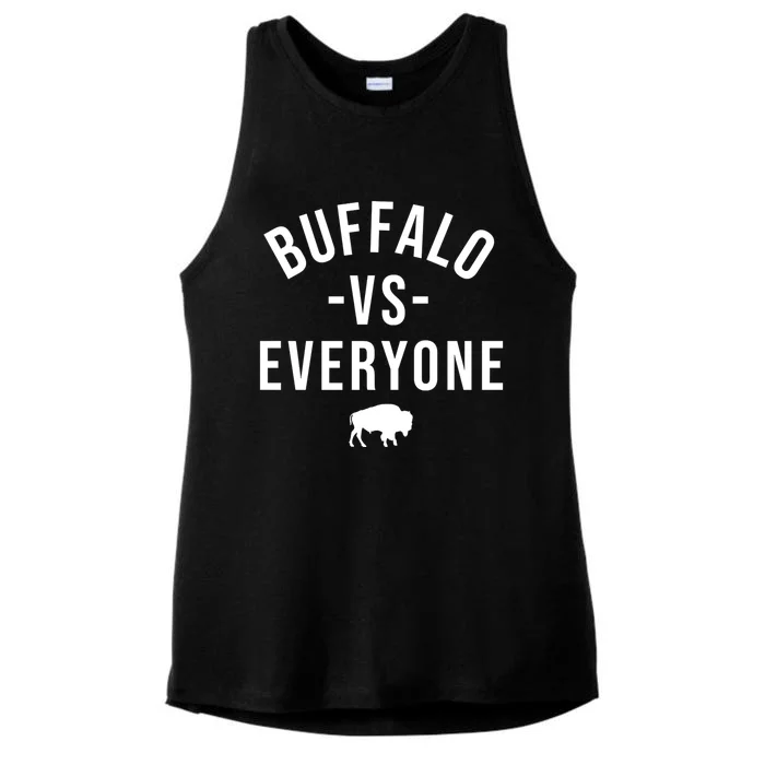 Buffalo Vs Everybody Ladies Tri-Blend Wicking Tank