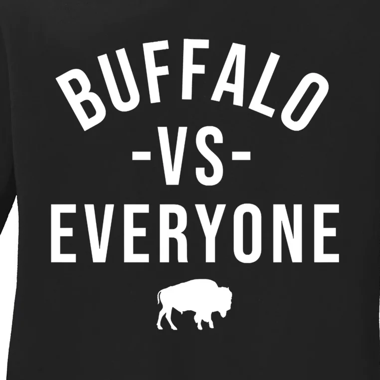 Buffalo Vs Everybody Ladies Long Sleeve Shirt