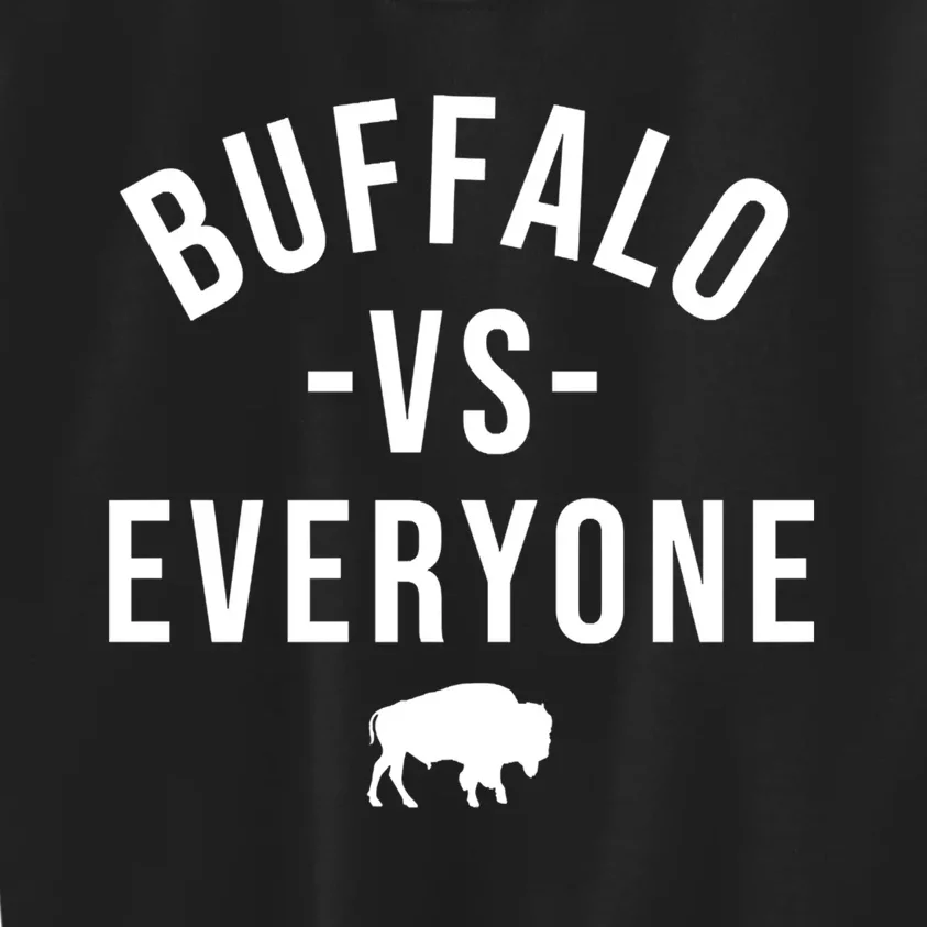 Buffalo Vs Everybody Kids Sweatshirt