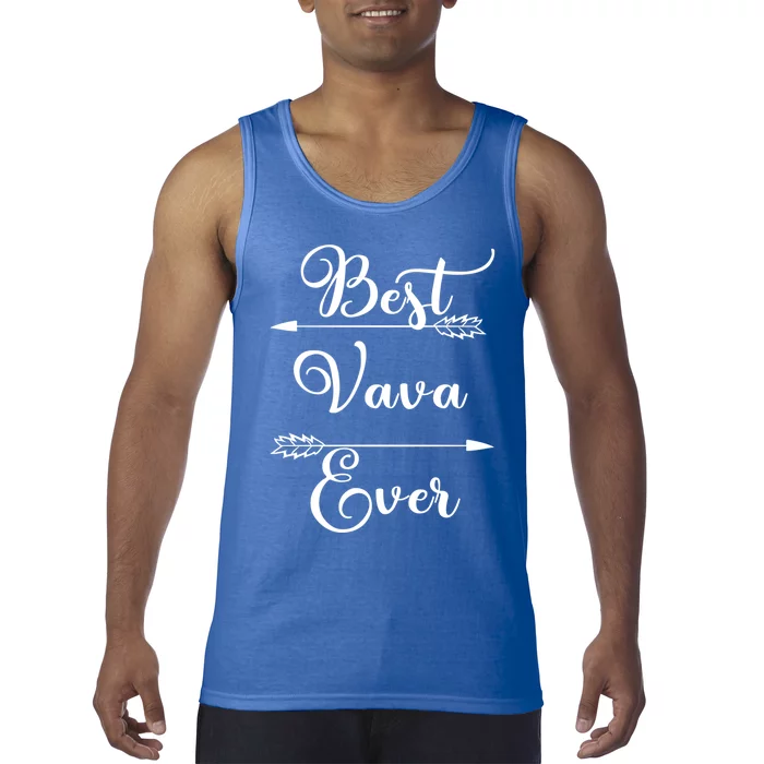 Best Vava Ever Proud Grandmas Birthday Family Christmas Cute Gift Tank Top