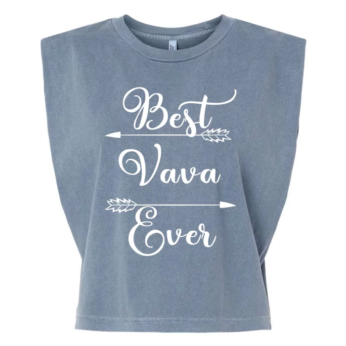 Best Vava Ever Proud Grandmas Birthday Family Christmas Cute Gift Garment-Dyed Women's Muscle Tee