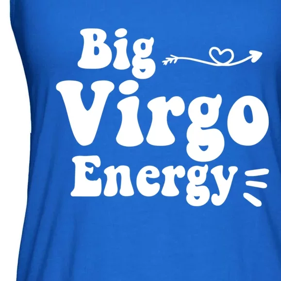 Big Virgo Energy Groovy Zodiac Sign Astrology Horoscope Cool Gift Ladies Essential Flowy Tank