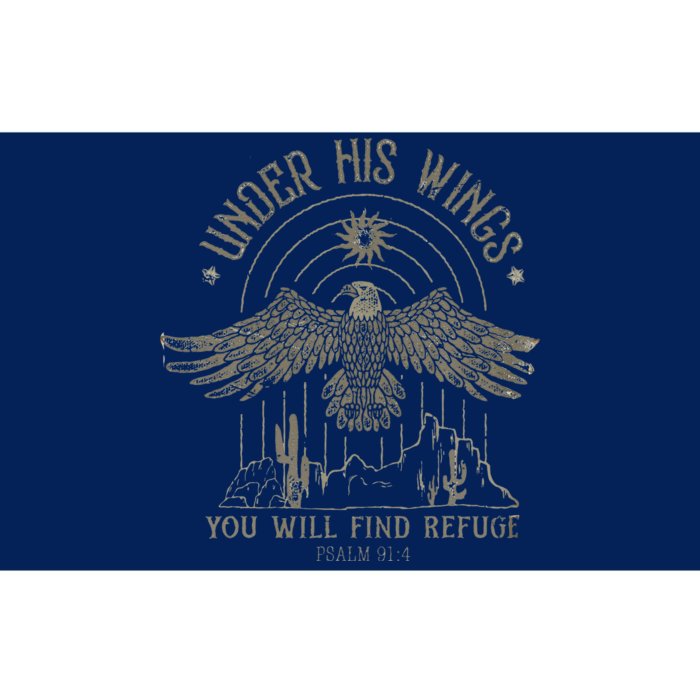 Bible Verse Eagle Psalm 914 Christian Saying Religious Bumper Sticker