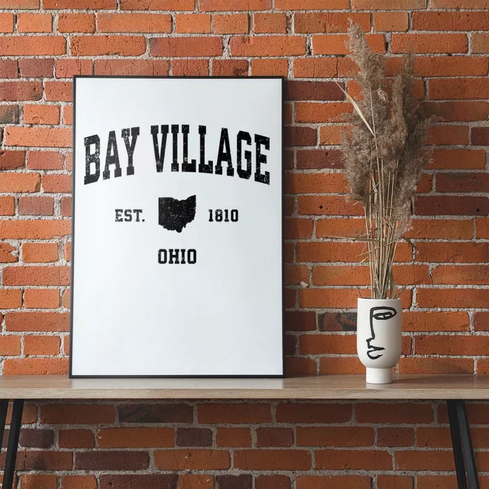 Bay Village Est 1810 Ohio Oh Vintage Athletic Sports Design Poster