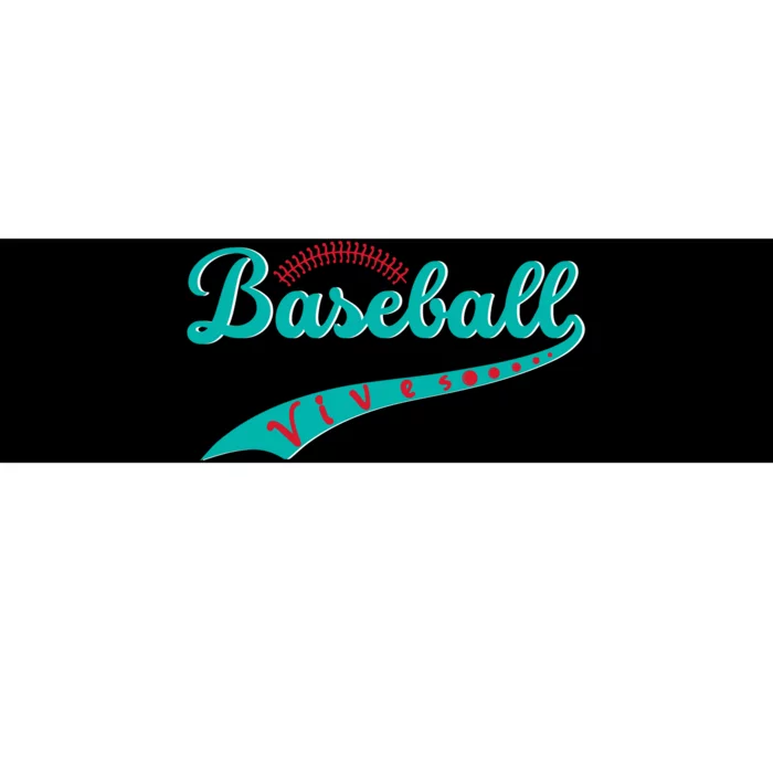 Baseball Vibes Funny Baseball Gift Bumper Sticker