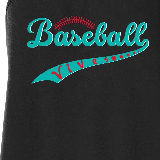 Baseball Vibes Funny Baseball Gift Women's Racerback Tank