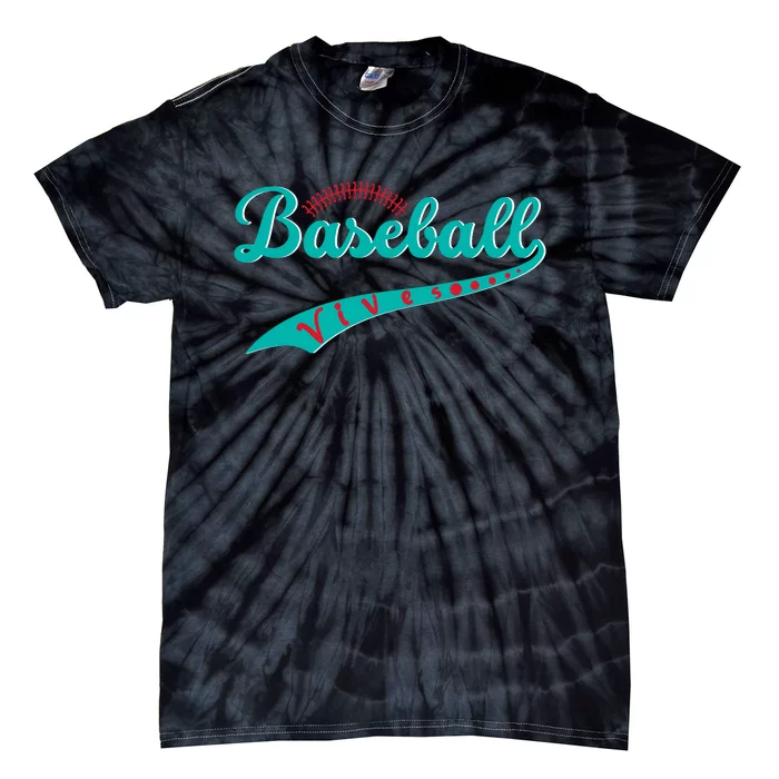 Baseball Vibes Funny Baseball Gift Tie-Dye T-Shirt