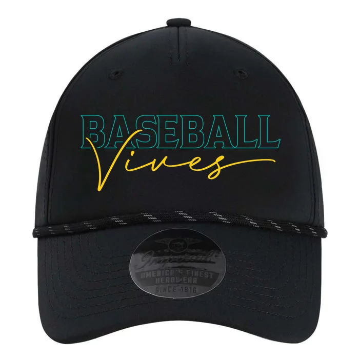 Baseball Vibes Funny Baseball Gift Performance The Dyno Cap