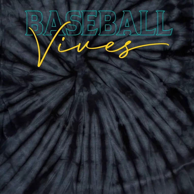 Baseball Vibes Funny Baseball Gift Tie-Dye T-Shirt