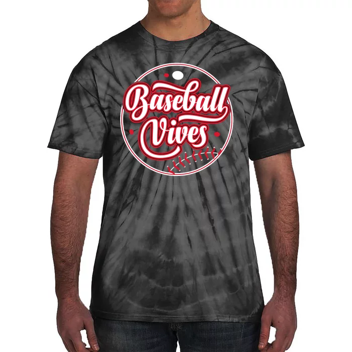 Baseballl Vives Funny Baseball Game Tie-Dye T-Shirt