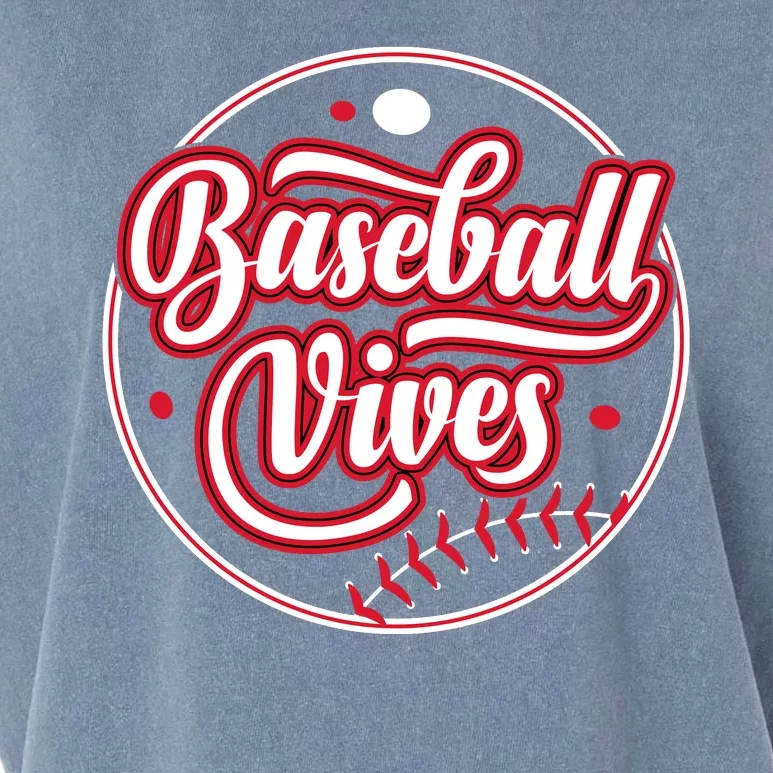 Baseballl Vives Funny Baseball Game Garment-Dyed Women's Muscle Tee