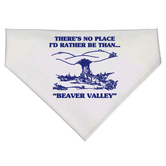 Beaver Valley Funny Offensive USA-Made Doggie Bandana