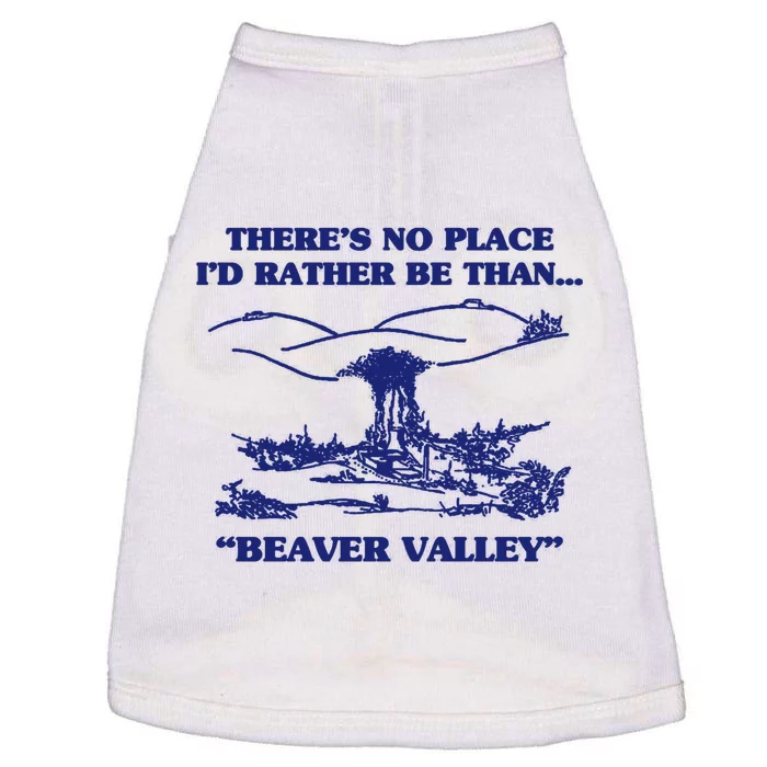 Beaver Valley Funny Offensive Gift Doggie Tank