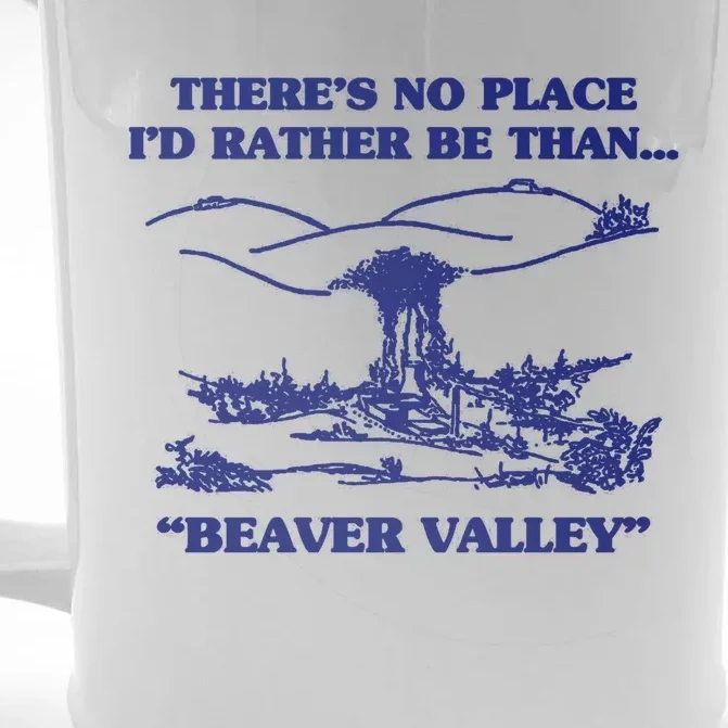 Beaver Valley Funny Offensive Gift Front & Back Beer Stein