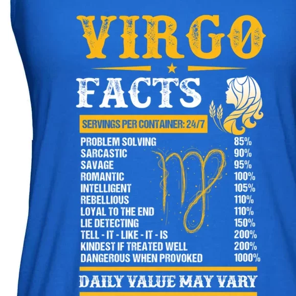 Birthday Virgo Facts Zodiac Sign Birthday Horoscope Cool Gift Ladies Essential Flowy Tank