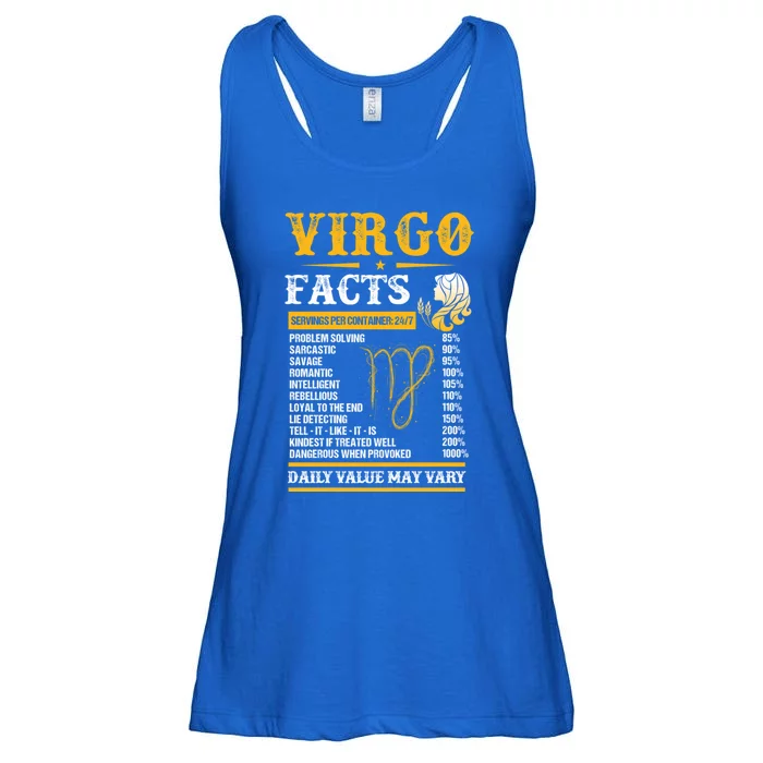 Birthday Virgo Facts Zodiac Sign Birthday Horoscope Cool Gift Ladies Essential Flowy Tank