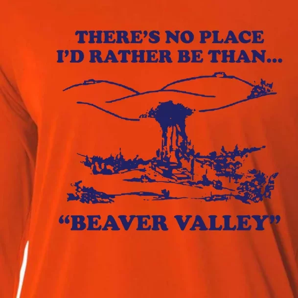 Beaver Valley Funny Offensive Cooling Performance Long Sleeve Crew