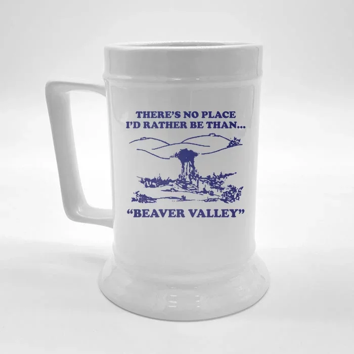 Beaver Valley Funny Offensive Front & Back Beer Stein